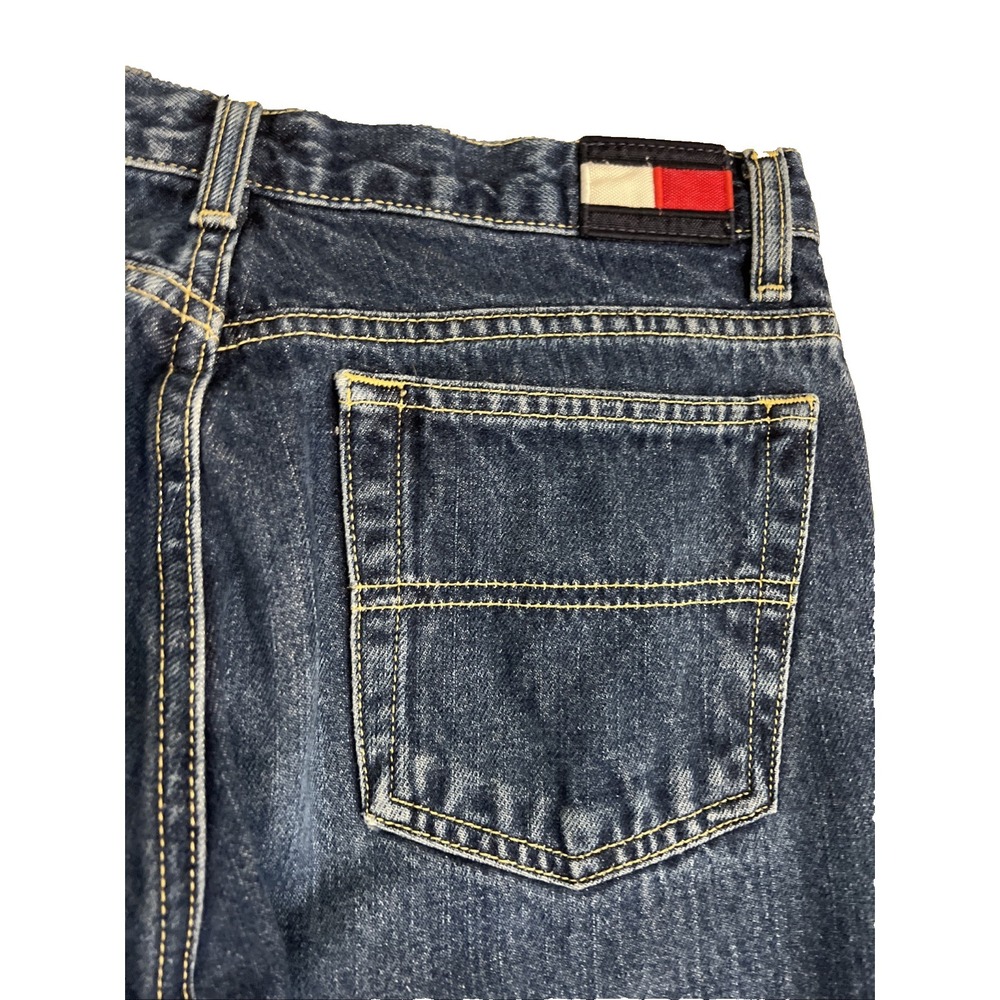 Vintage Tommy Hilfiger Womens Jeans Juniors Size 5 Blue Denim Roc Roc Y2K Preppy